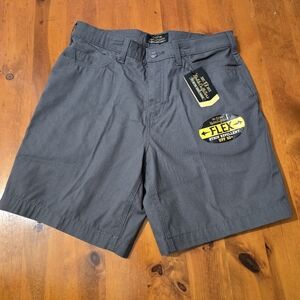 NWT Women’s Noble Outfitters Flex Canvas Cargo Shorts Size 6 Wolf (Dark) Grey